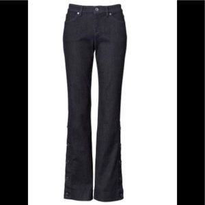 NWOT Banana Republic Trouser-Fit Button-Side Jeans